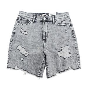 Sonoma Super High Rise Acid Wash Dad Shorts sz 13/31